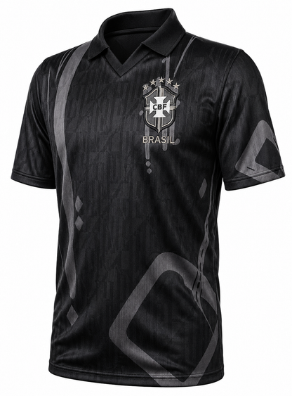 camisa Brasil retrô Black - PRÉ VENDA